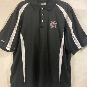 GAMECOCKS! University of South Carolina Ping Performance Sz XL Polo Shirt
